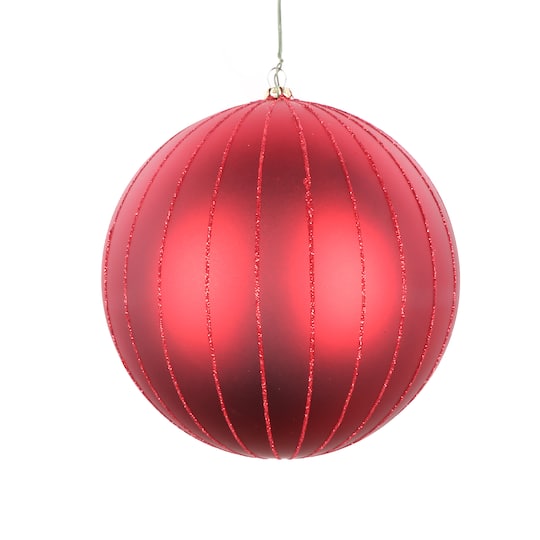 Vickerman 6" Red Matte & Glitter Ball Christmas Ornaments, 2ct. | Michaels®